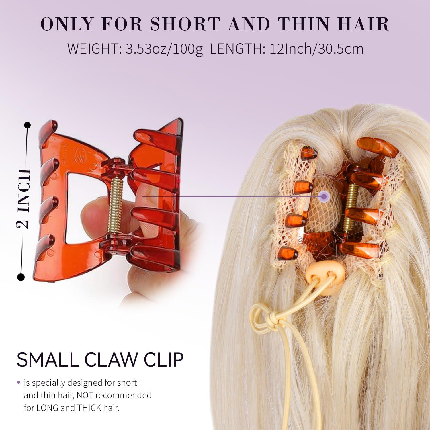 imageClaw Clip Ponytail Extension 12 Inch Soft Curly Pony Tails Hair Extensions Synthetic Hair Extensions Ponytail Clip in Ponytail Color Medium Blonde With Bleach Blonde EndsBeige