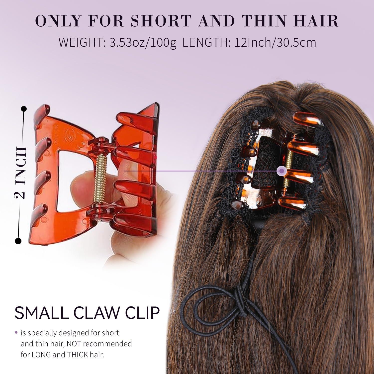 imageClaw Clip Ponytail Extension 12 Inch Soft Curly Pony Tails Hair Extensions Synthetic Hair Extensions Ponytail Clip in Ponytail Color Medium Blonde With Bleach Blonde EndsCopper Brown