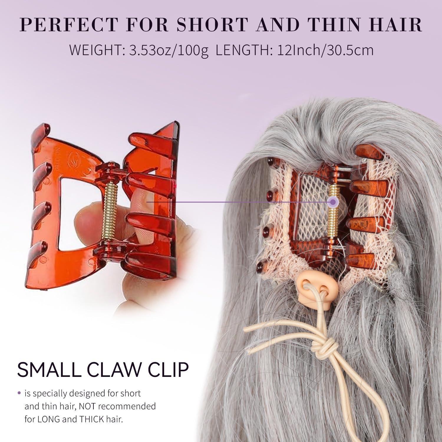 imageClaw Clip Ponytail Extension 12 Inch Soft Curly Pony Tails Hair Extensions Synthetic Hair Extensions Ponytail Clip in Ponytail Color Medium Blonde With Bleach Blonde EndsSilver Grey