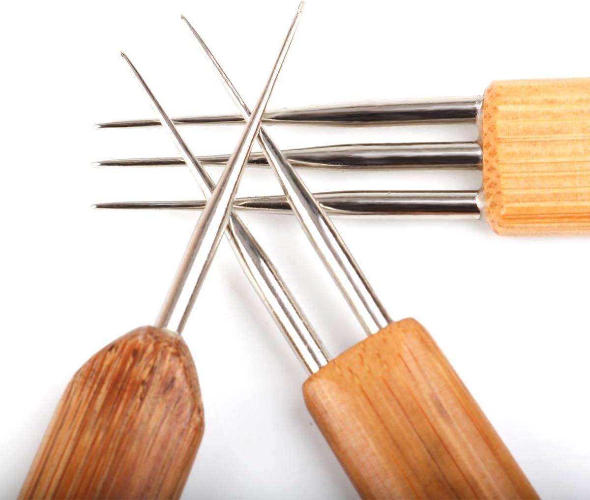 imageDreadlocks Crochet Hooks for Hair 05mm 1 Hook 2 Hooks 3 Hooks Crochet Needles for Hair Dreadlock Hair Weaving Dreadlock Hooks Tool Set075mm