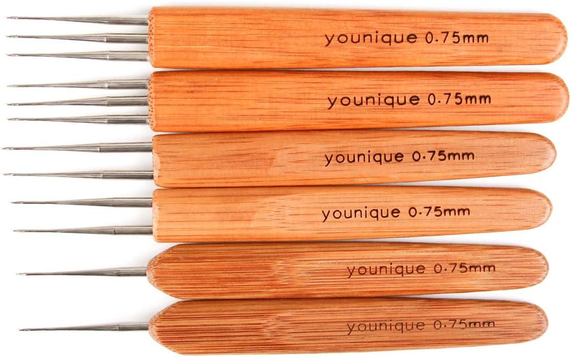 imageDreadlocks Crochet Hooks for Hair 05mm 1 Hook 2 Hooks 3 Hooks Crochet Needles for Hair Dreadlock Hair Weaving Dreadlock Hooks Tool Set075mm