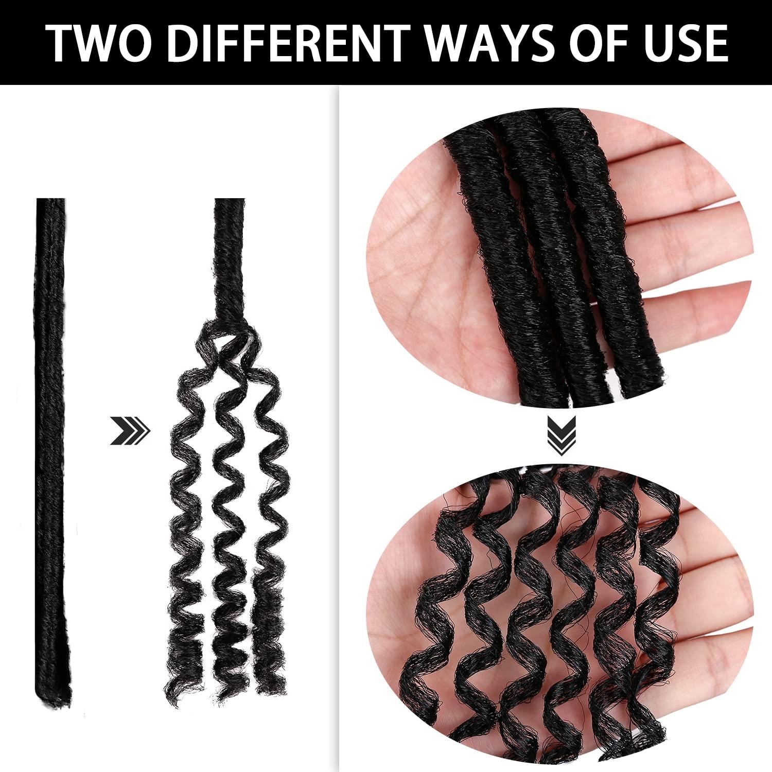imageUrban Soft Dread Crochet Hair 4 Packs Straight Faux Locs Crochet Soft Locs Braids 2 STYLE in ONE 41B