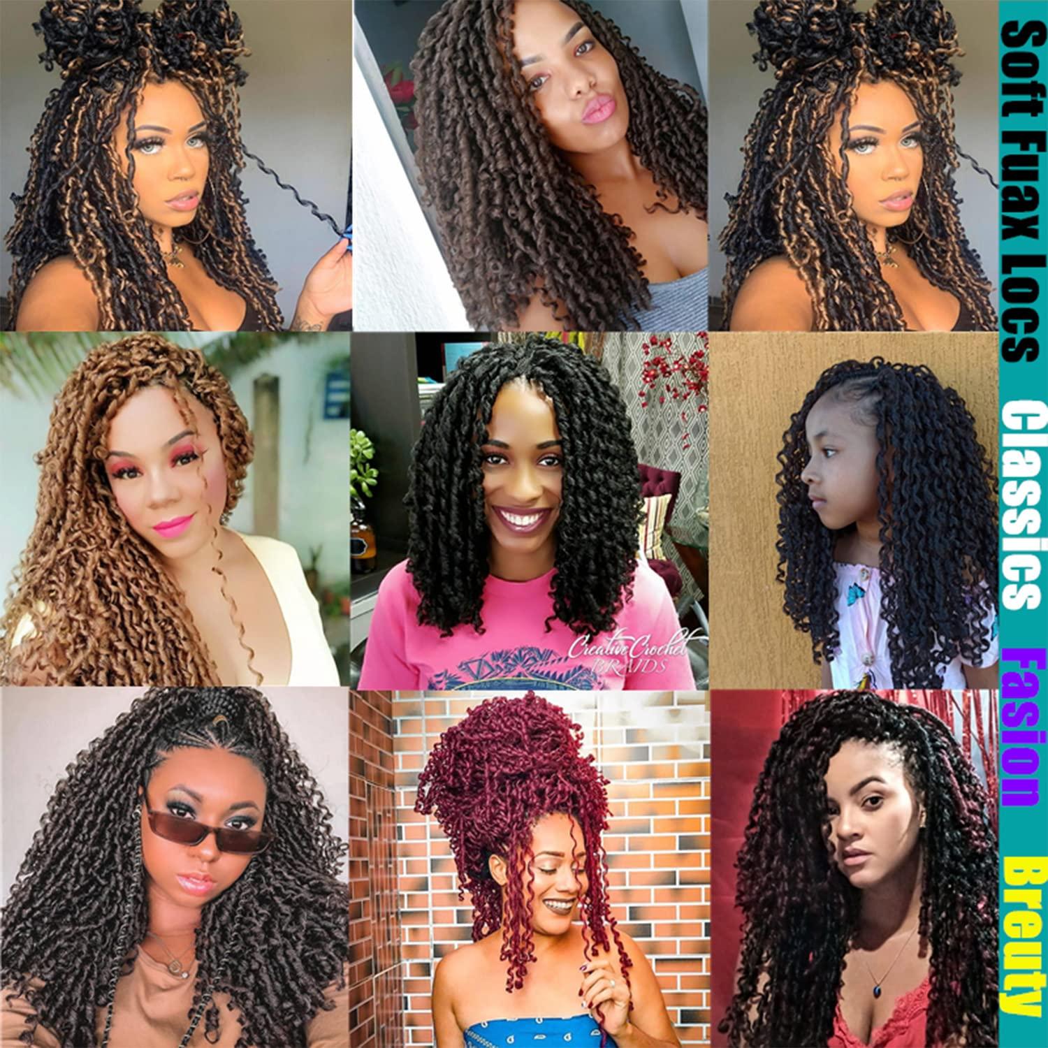 imageUrban Soft Dread Crochet Hair 4 Packs Straight Faux Locs Crochet Soft Locs Braids 2 STYLE in ONE 41B27