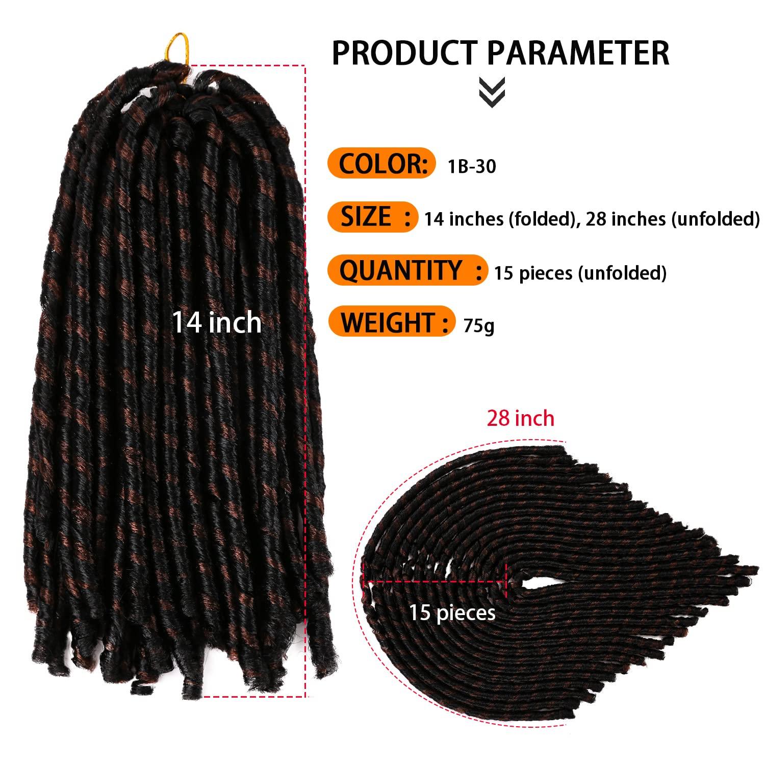 imageUrban Soft Dread Crochet Hair 4 Packs Straight Faux Locs Crochet Soft Locs Braids 2 STYLE in ONE 41B30