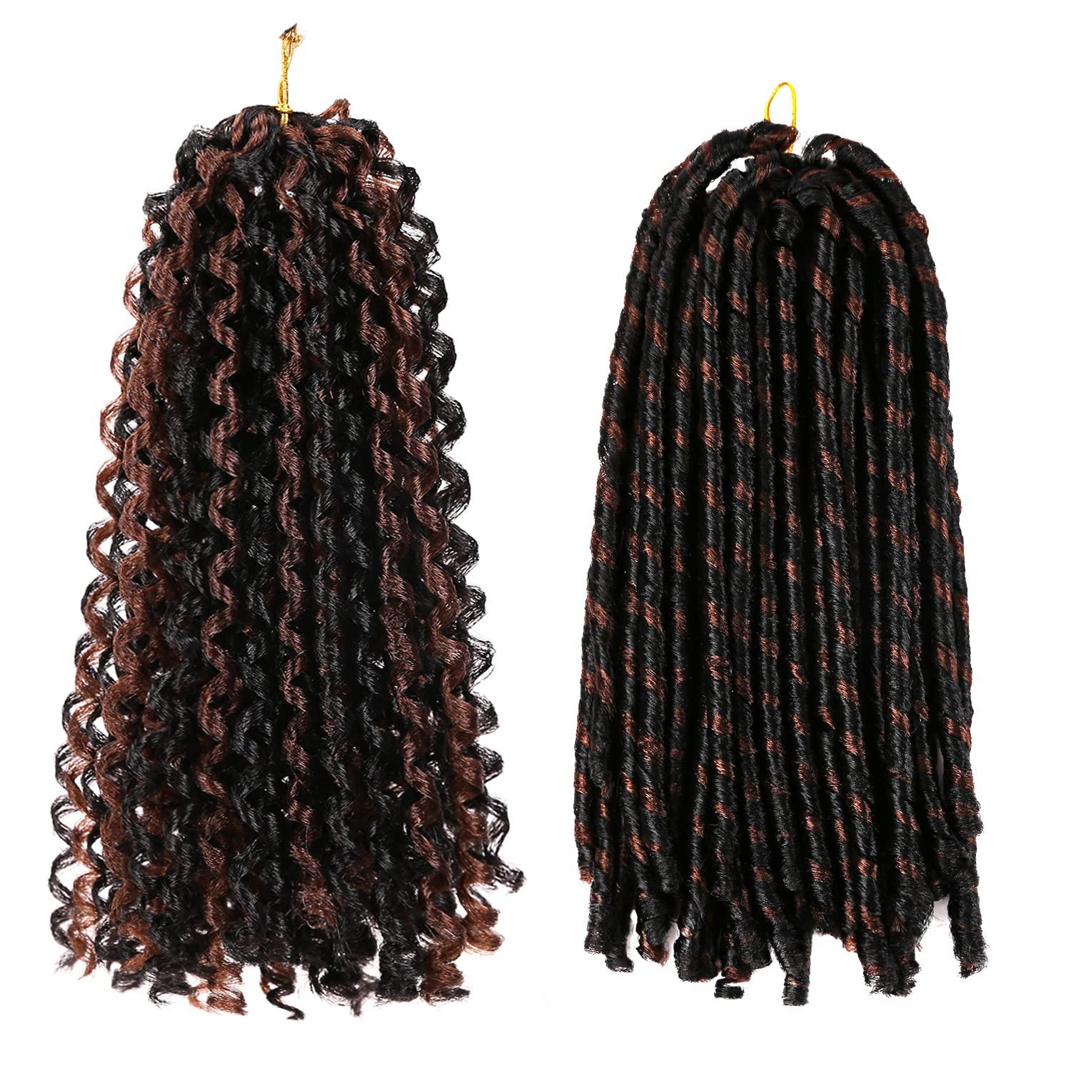 imageUrban Soft Dread Crochet Hair 4 Packs Straight Faux Locs Crochet Soft Locs Braids 2 STYLE in ONE 41B30