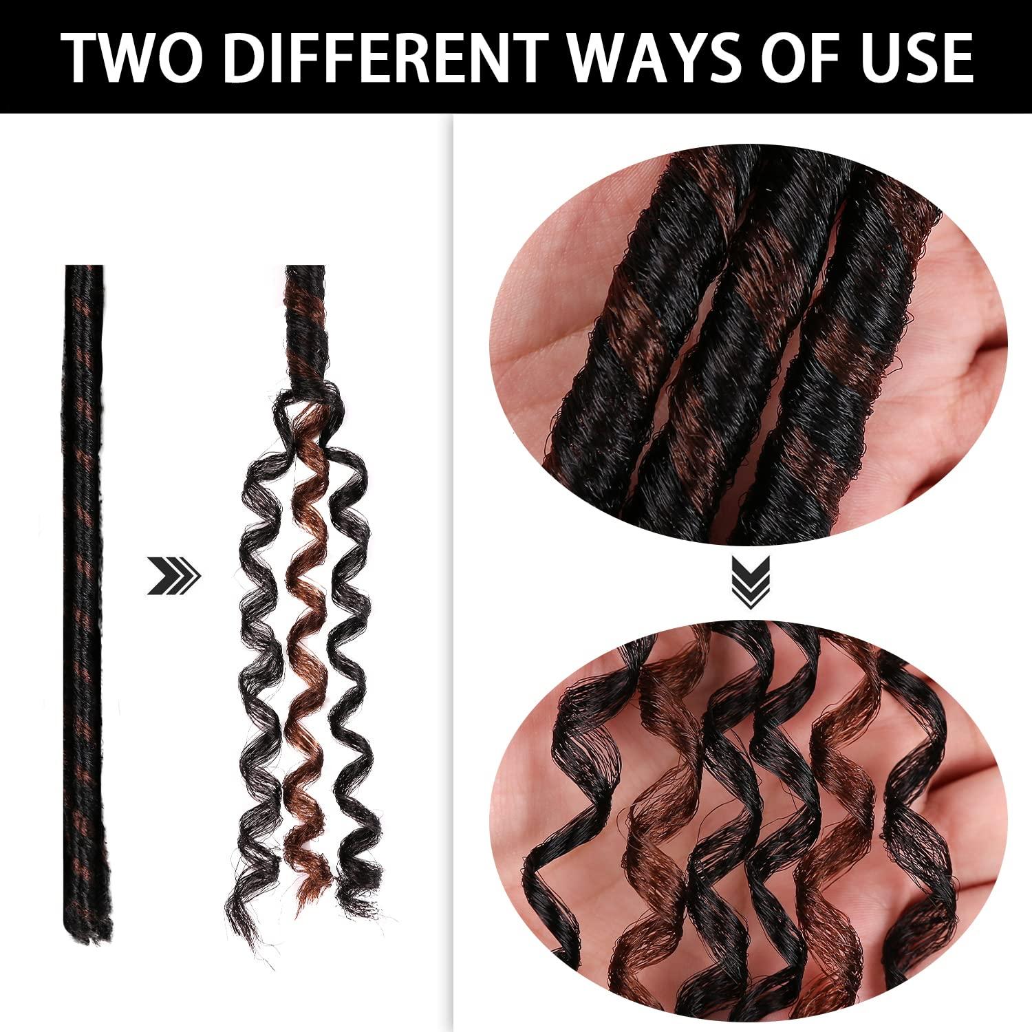 imageUrban Soft Dread Crochet Hair 4 Packs Straight Faux Locs Crochet Soft Locs Braids 2 STYLE in ONE 41B30