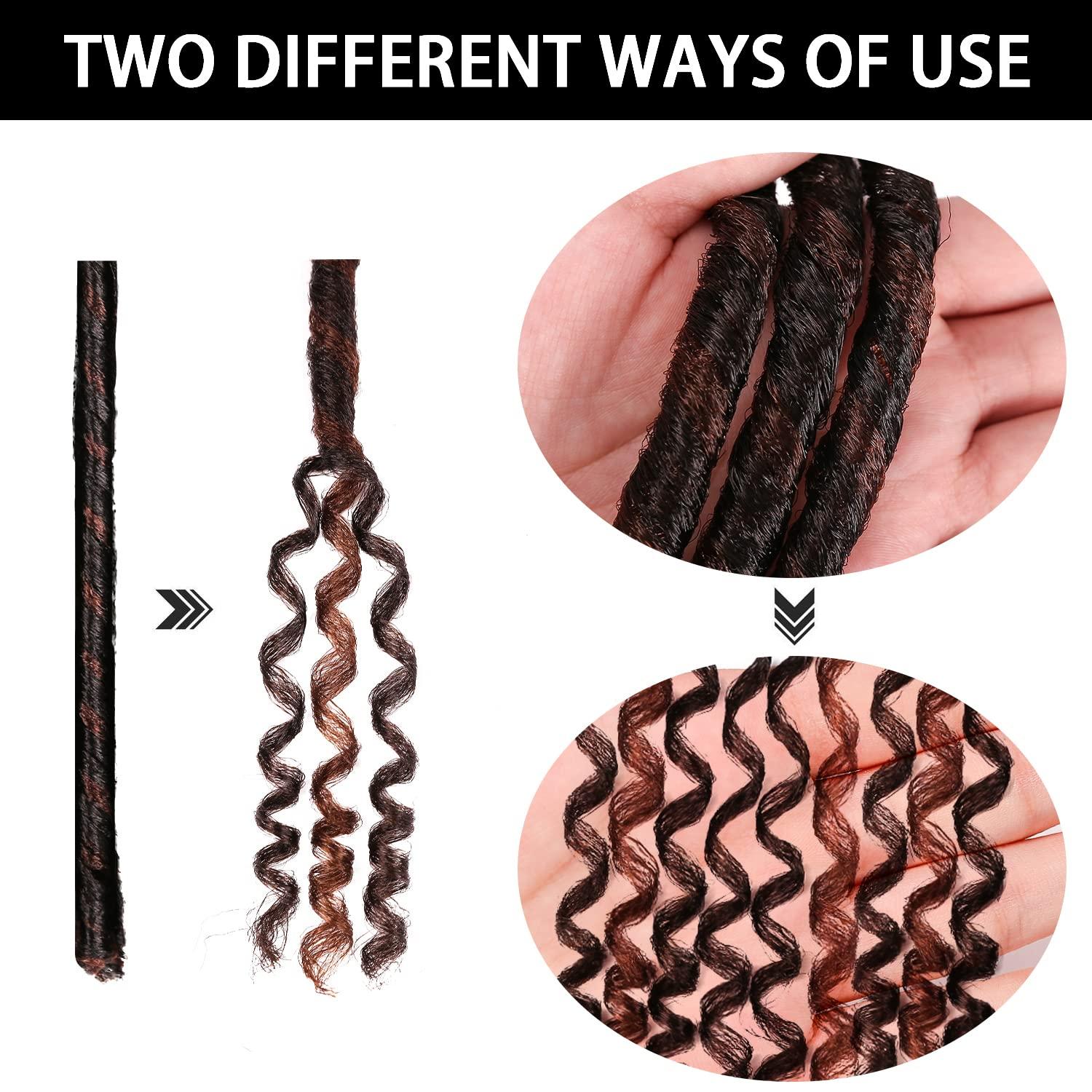 imageUrban Soft Dread Crochet Hair 4 Packs Straight Faux Locs Crochet Soft Locs Braids 2 STYLE in ONE 4430