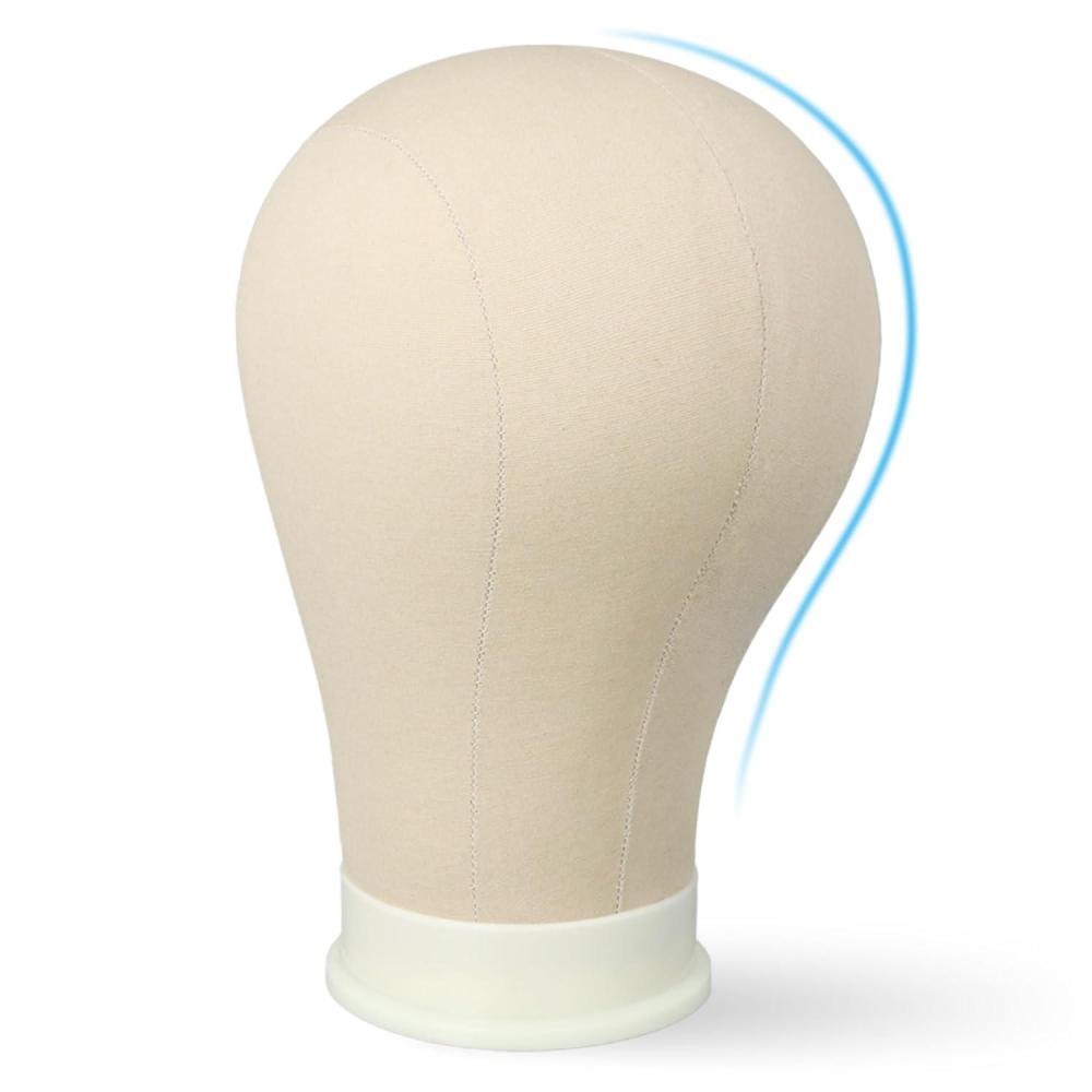 image22 Inch Wig Head for Wig Canvas Mannequin Head with Mount Hole Manikin Head for Wig Making Styling and Display Head Contour More Realistic24 Inch
