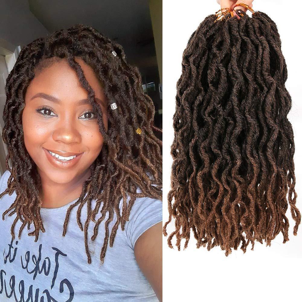 imageFaux Locs Crochet Hair 12 inch 6packsLot Bo Faux Locs Crochet Hair Curly Dreadlocks Synthetic Faux Locs Braiding Hair Extensions 20 RootsPack T1B30T1B30