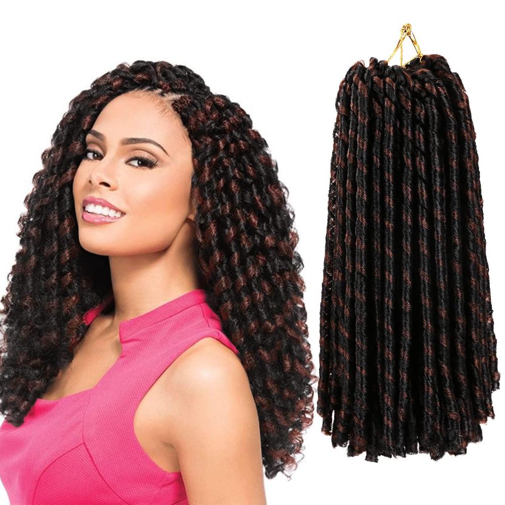imageUrban Soft Dread Crochet Hair 4 Packs Straight Faux Locs Crochet Soft Locs Braids 2 STYLE in ONE 41B30