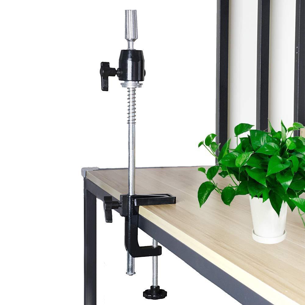 imageWig Stand Tripod 50 Inch Metal Wig Mannequin Head Tripod Stand For Hairdressing Training Head Adjustable Wig Tripod Stand with Tool Tray Golden Mannequin Head Not IncludedWig Stand CClamp