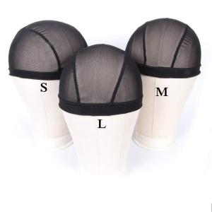 Small Mesh Dome Caps For Wigs 6 Pcs Stretch Breathable Mesh Dome Wig Cap Spandex Black Wig Caps For Making Wigs (6 Pcs, Black, S)(Black-Mesh Cap)