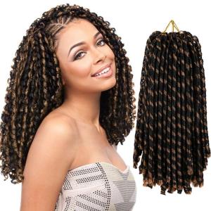 Urban Soft Dread Crochet Hair – 4 Packs Straight Faux Locs Crochet Soft Locs Braids 2 STYLE in ONE (#4)(#1B-27)