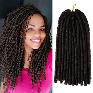 Urban Soft Dread Crochet Hair – 4 Packs Straight Faux Locs Crochet Soft Locs Braids 2 STYLE in ONE (#4)(#4)
